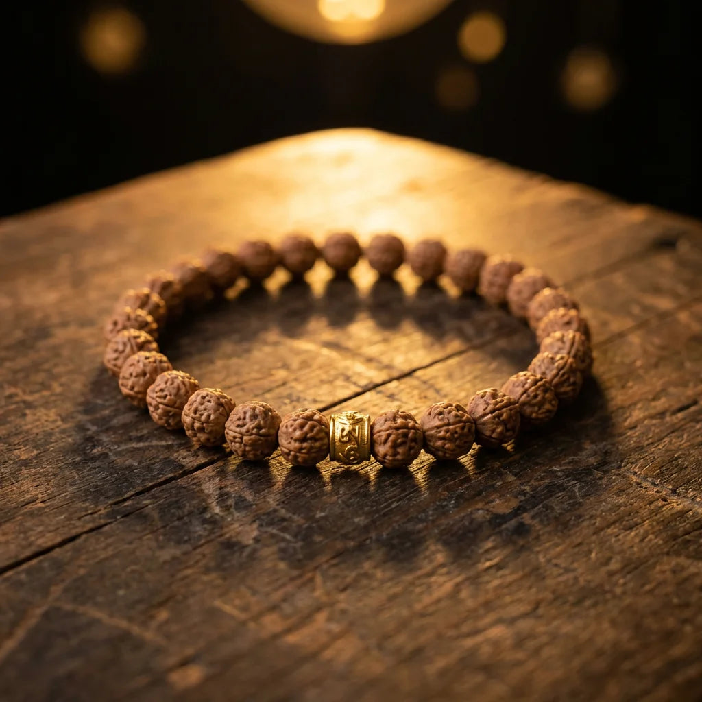 Six-Word Mantra Bodhi Bracelet — Om Mani Padme Hum Mindfulness Piece